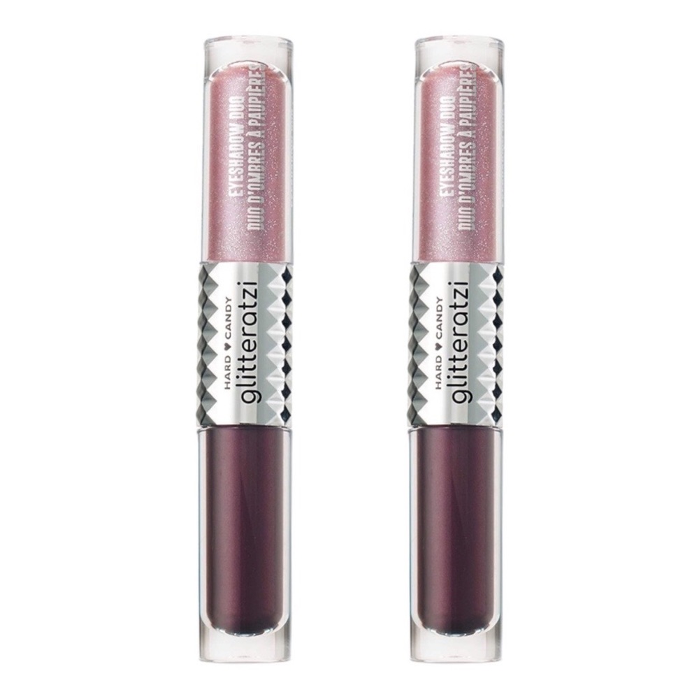 **HTF** HARD CANDY GLITTERATZI GLITTER & CHROME EYE DUOS AURORA SKIES X2 - NEW